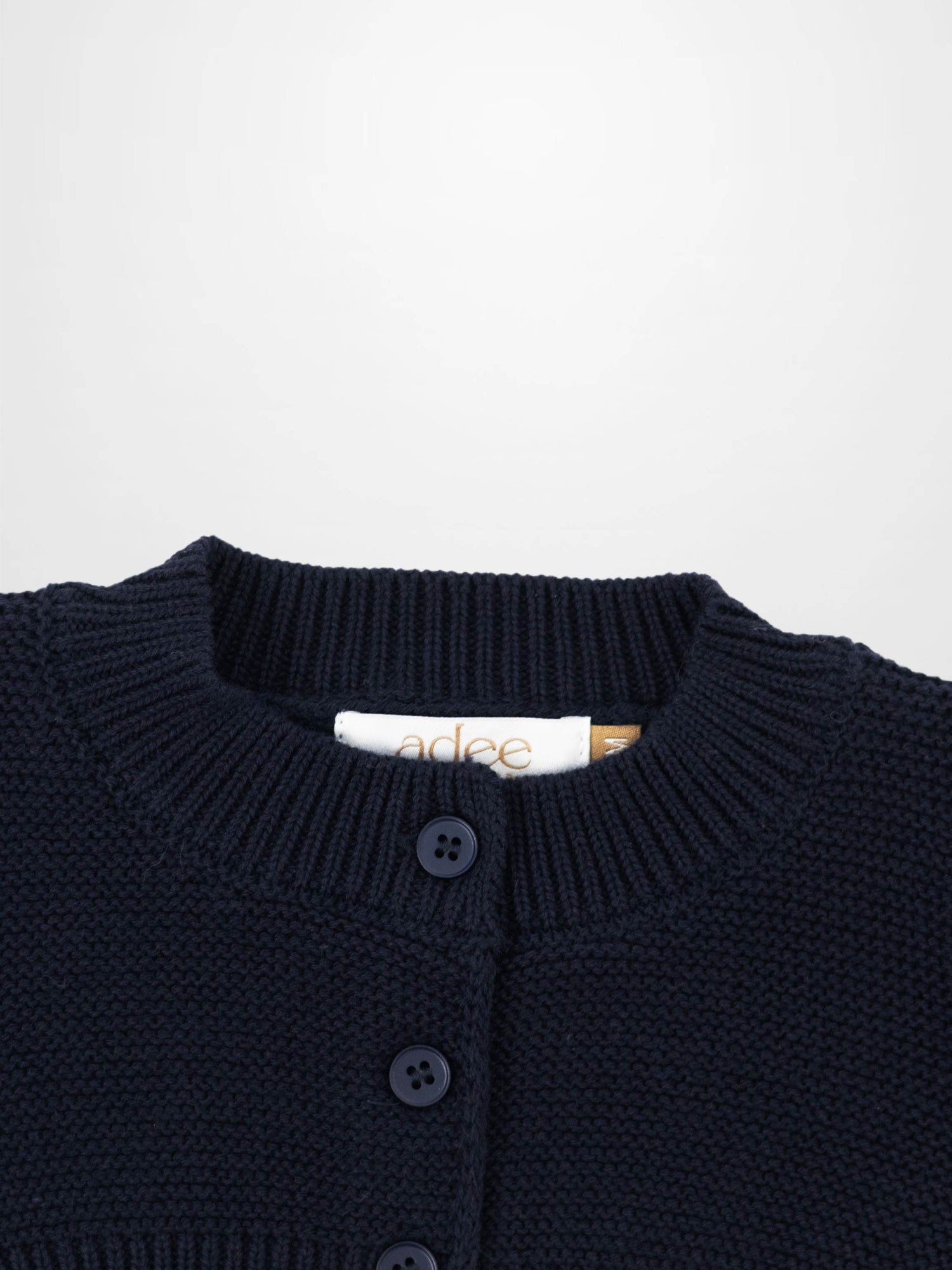 Cropped Cardigan - Navy