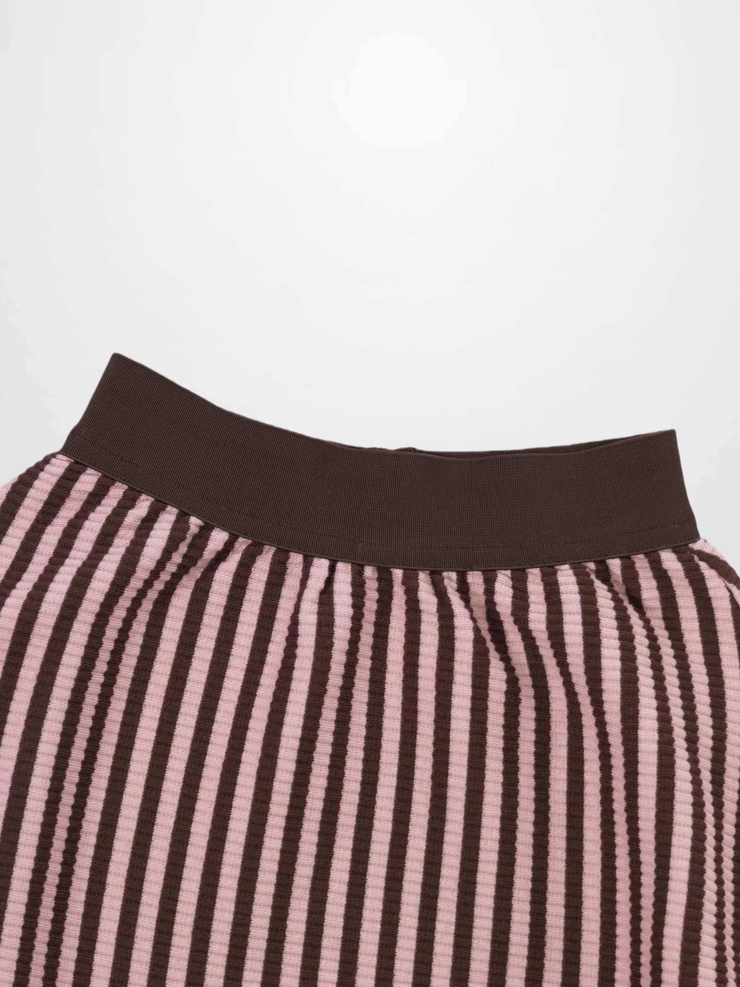 Striped Skirt - Brown &amp; Pink