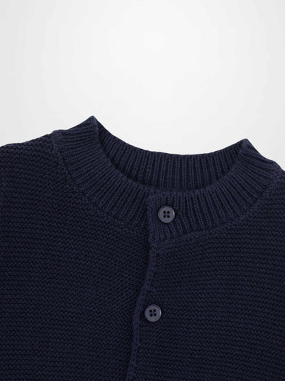 Knit Cardigan - Navy
