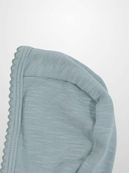 Blue Scalloped Bonnet