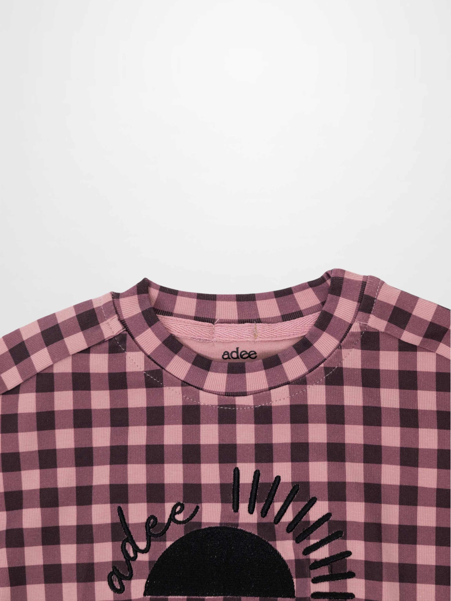 Gingham Pajamas - Burgundy