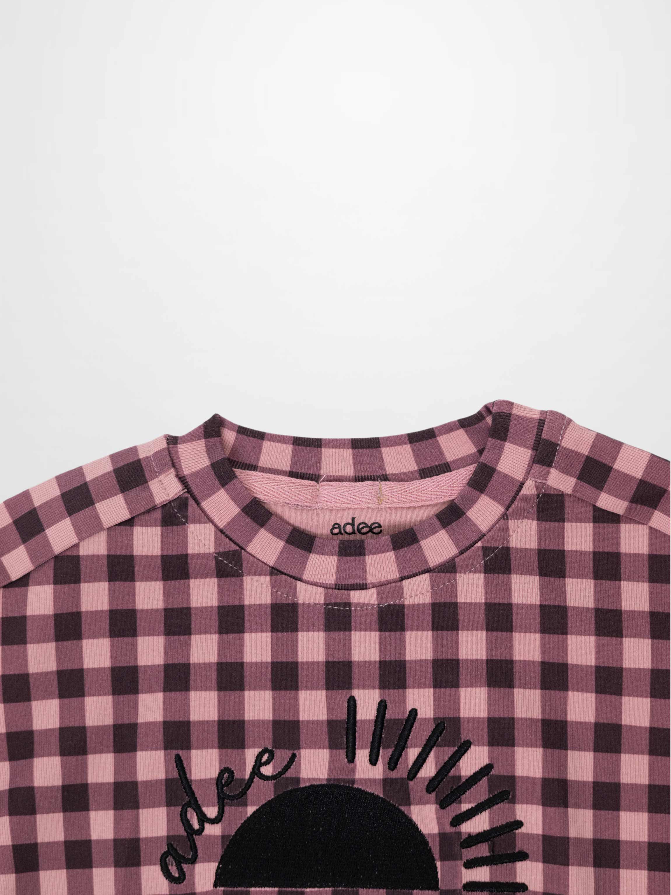Gingham Pajamas - Burgundy