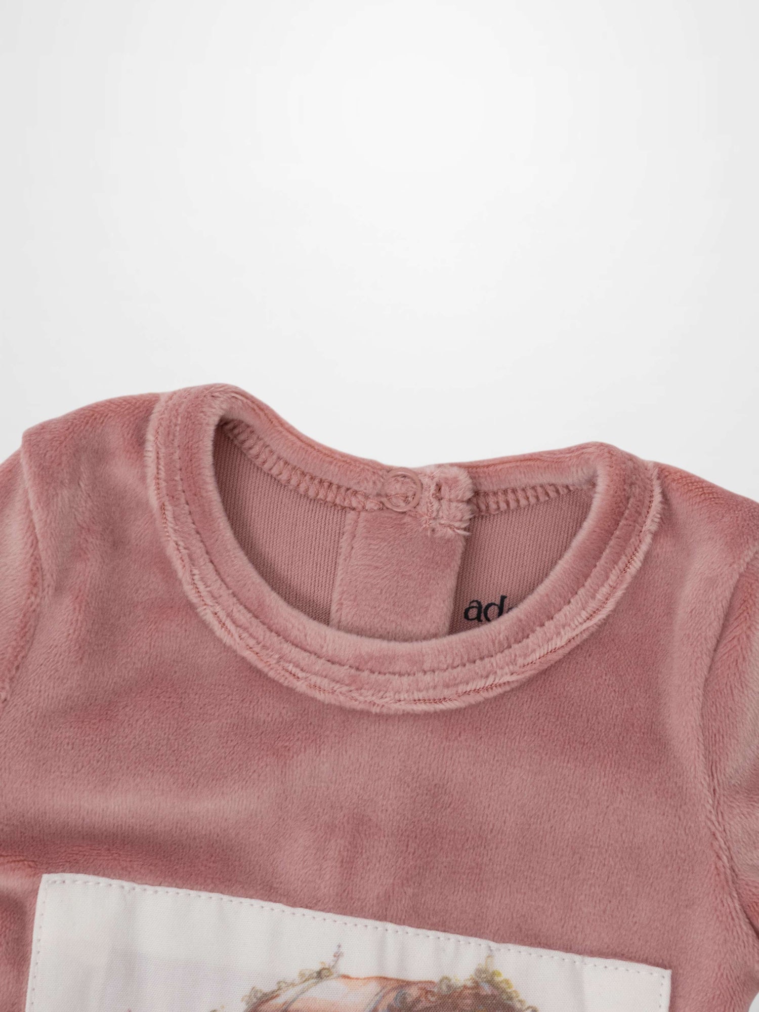 Velour Carriage Stretchy - Pink