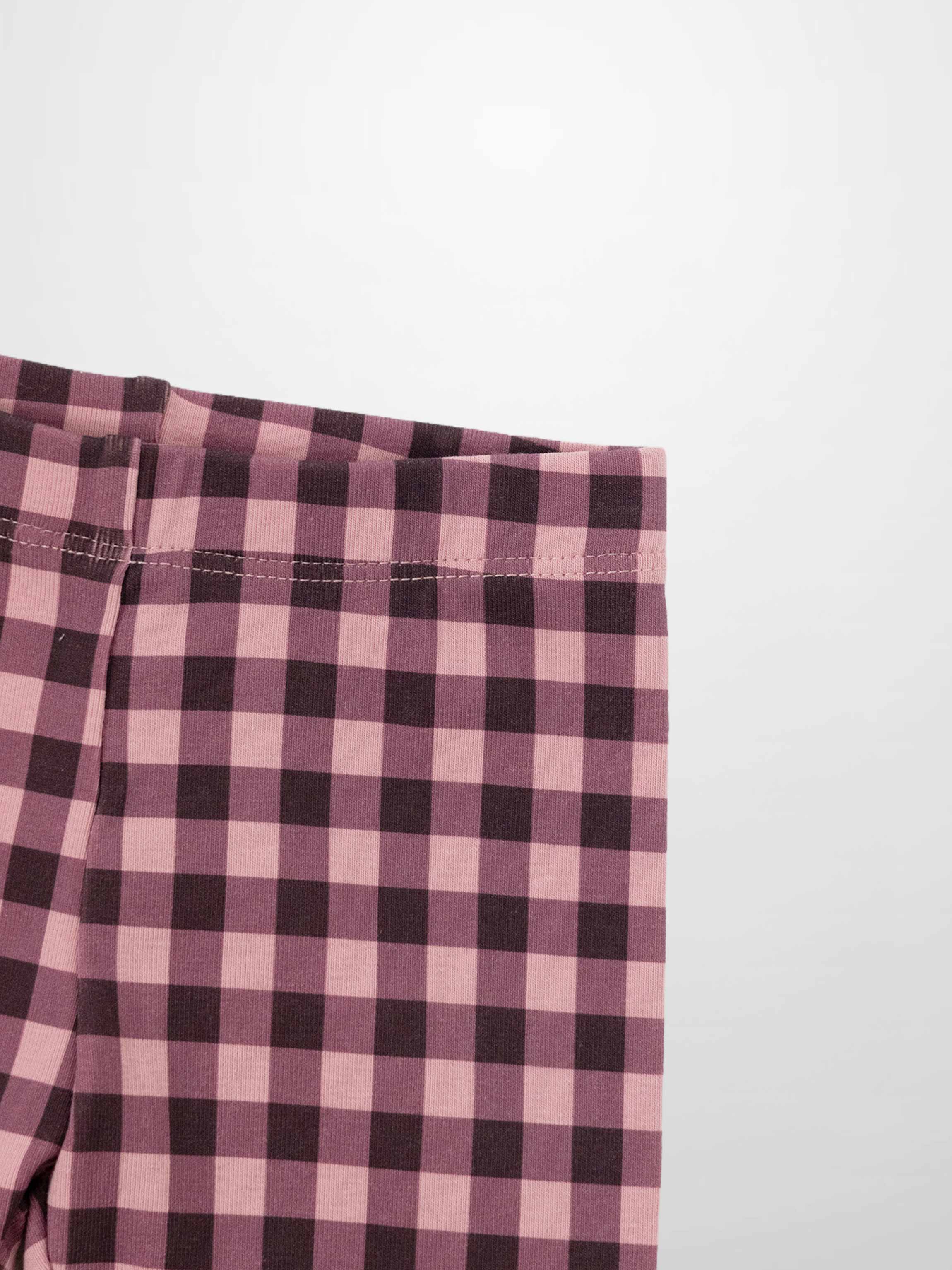 Gingham Pajamas - Burgundy