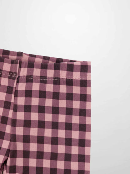 Gingham Pajamas - Burgundy