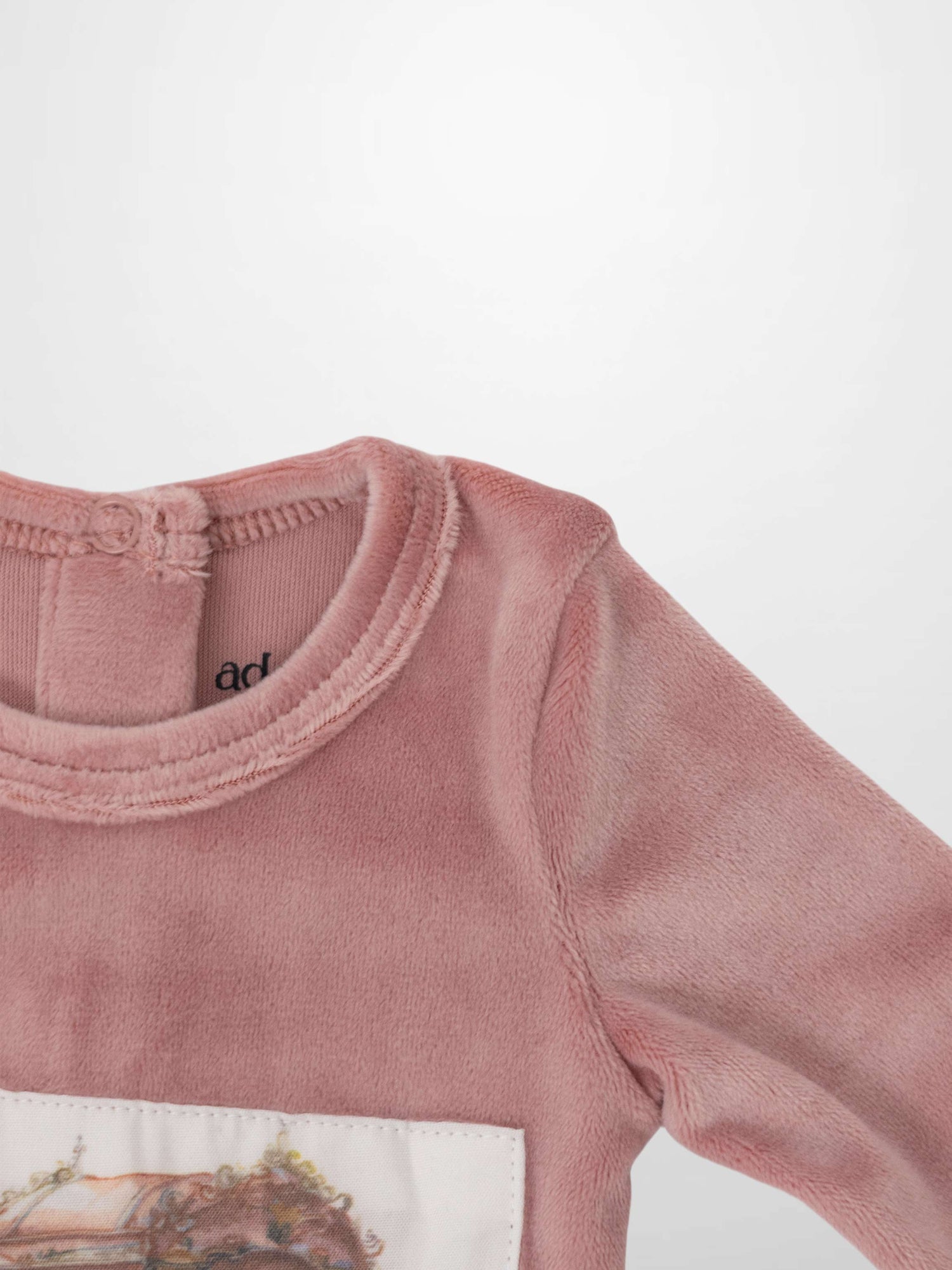 Velour Carriage Stretchy - Pink