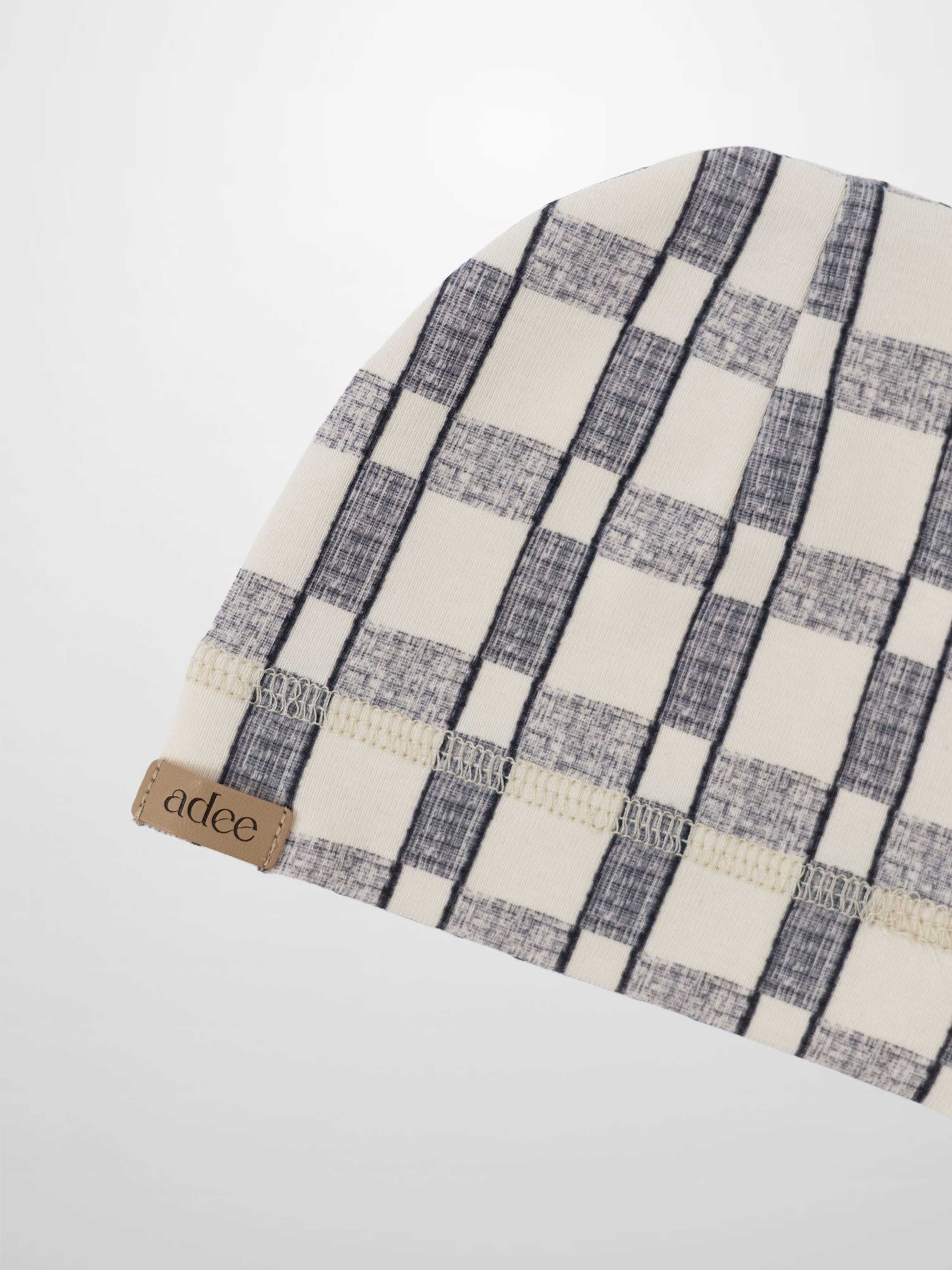 Windowpane Beanie - Blue