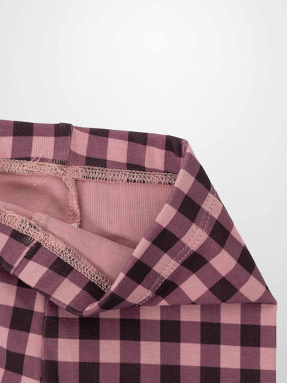 Gingham Pajamas - Burgundy
