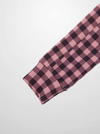 Gingham Pajamas - Burgundy