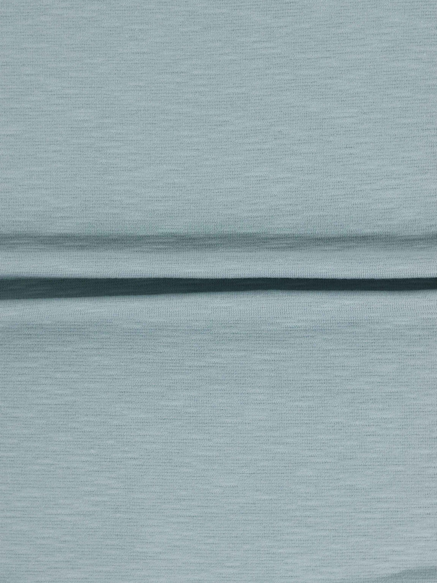 Blue Scalloped Blanket: lightweight, soft fabric with subtle texture and delicate scalloped trim for baby boys.