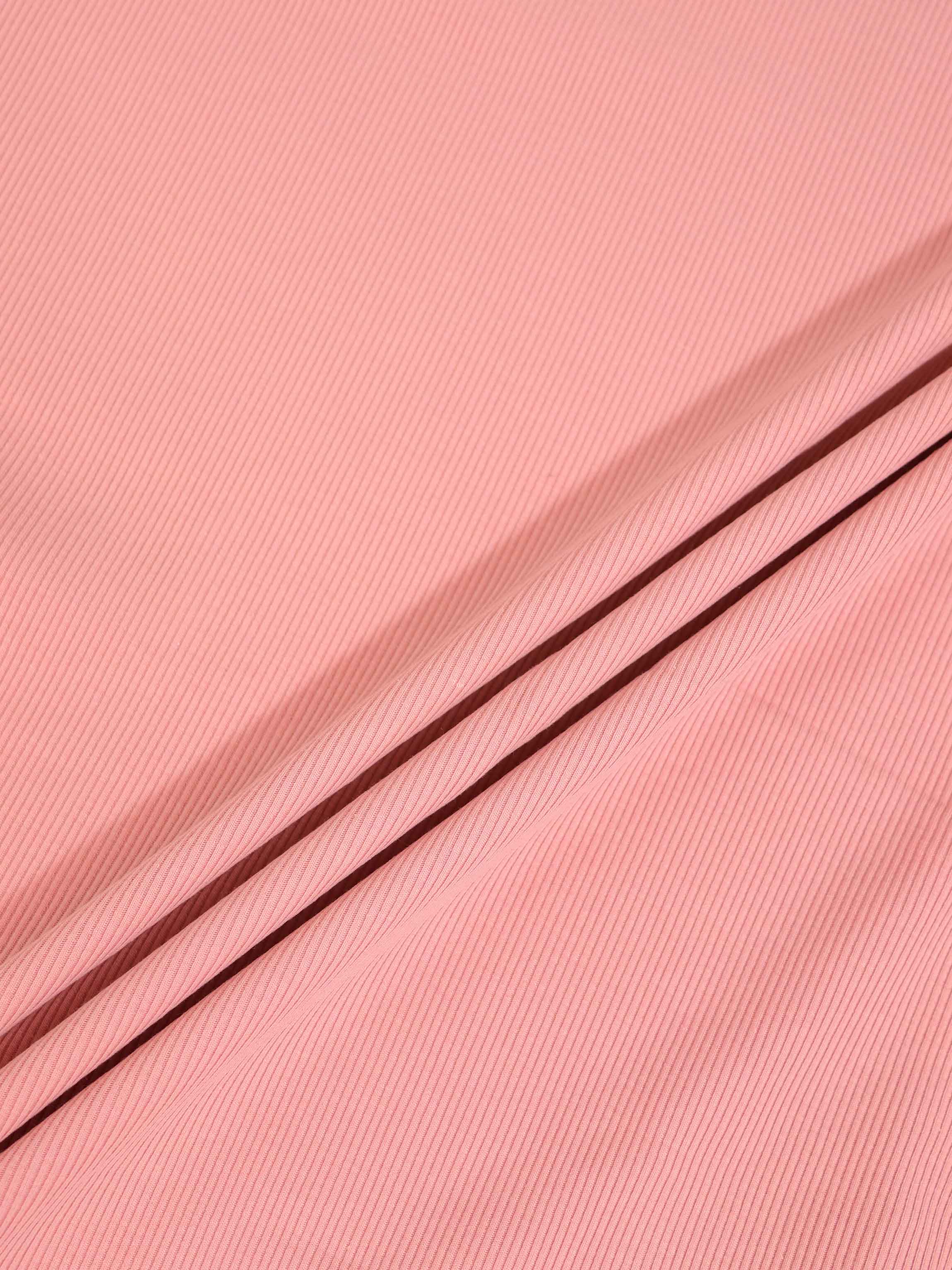 Thin Ribbed Beanie-Light Pink