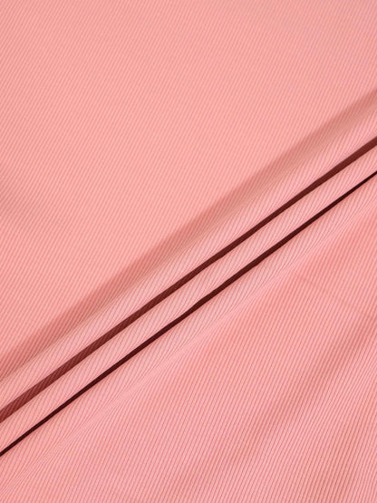 Thin Ribbed Beanie-Light Pink