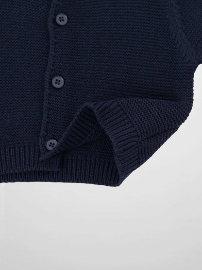 Knit Cardigan - Navy