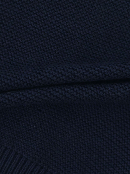 Cropped Cardigan - Navy