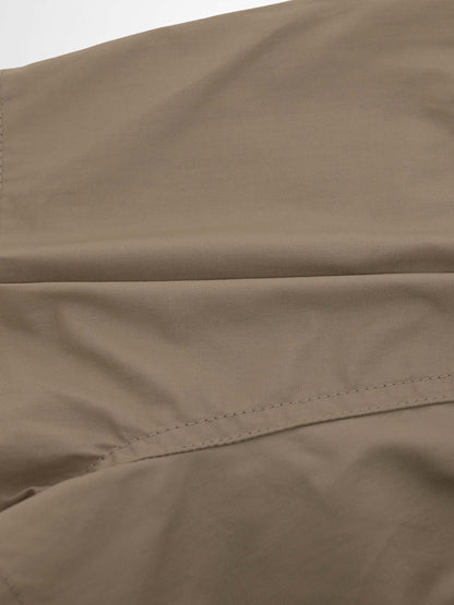 Tan Cotton Shorts