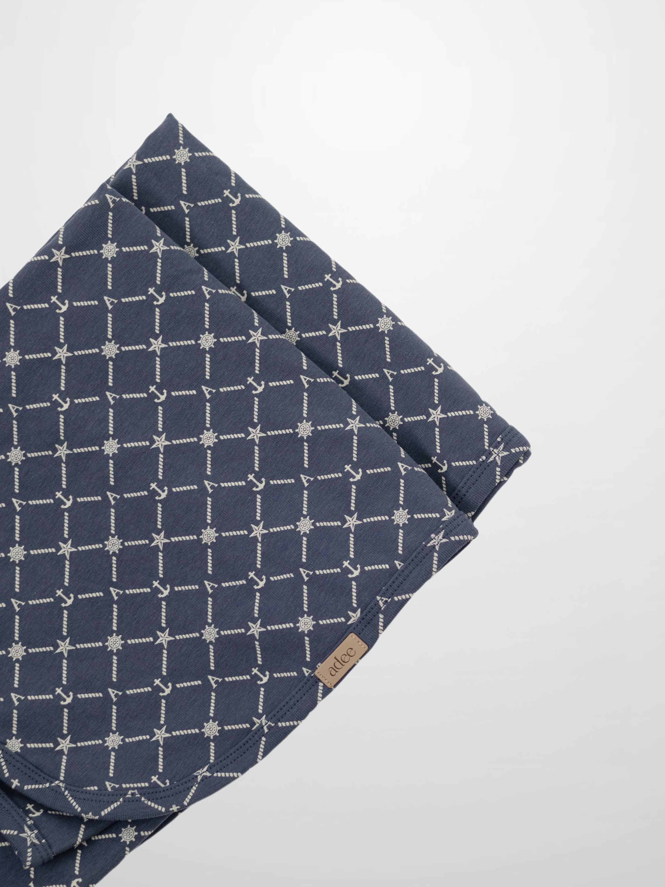 Crossover Anchor Blanket - Navy
