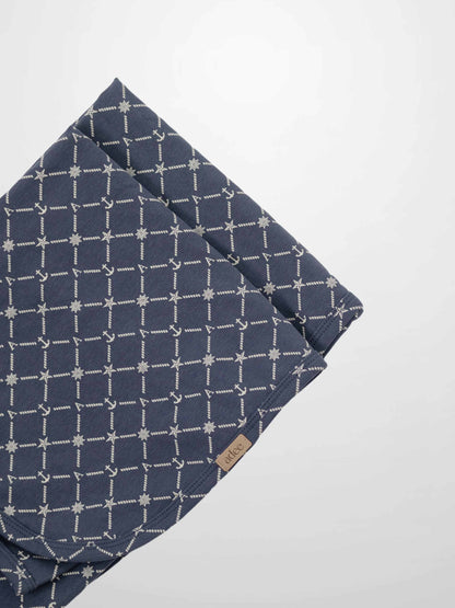 Crossover Anchor Blanket - Navy