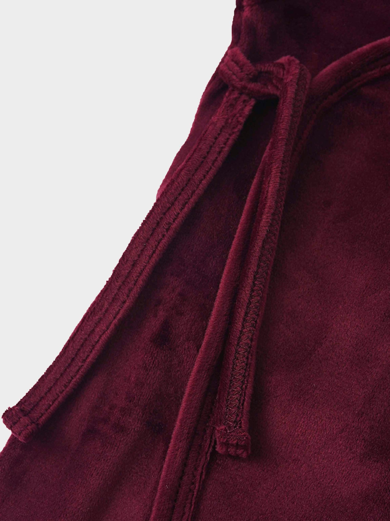 Velour Crossover Stretchy - Burgundy