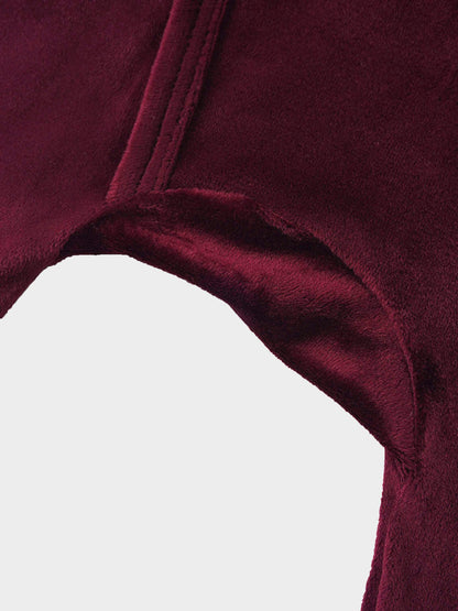 Velour Crossover Stretchy - Burgundy