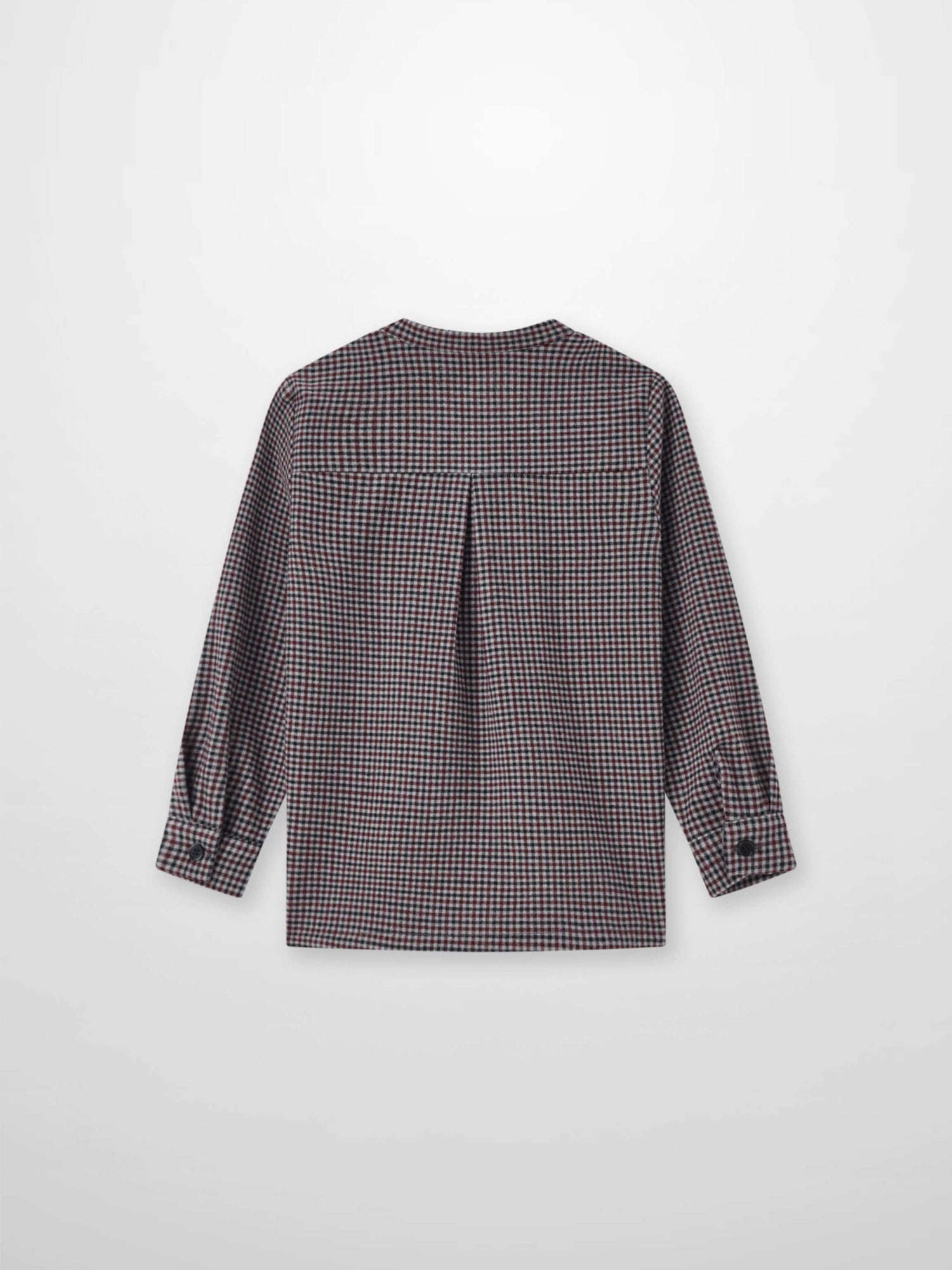 Gingham shirt - Grey for boys by Adee, dressy long-sleeve top with small check pattern