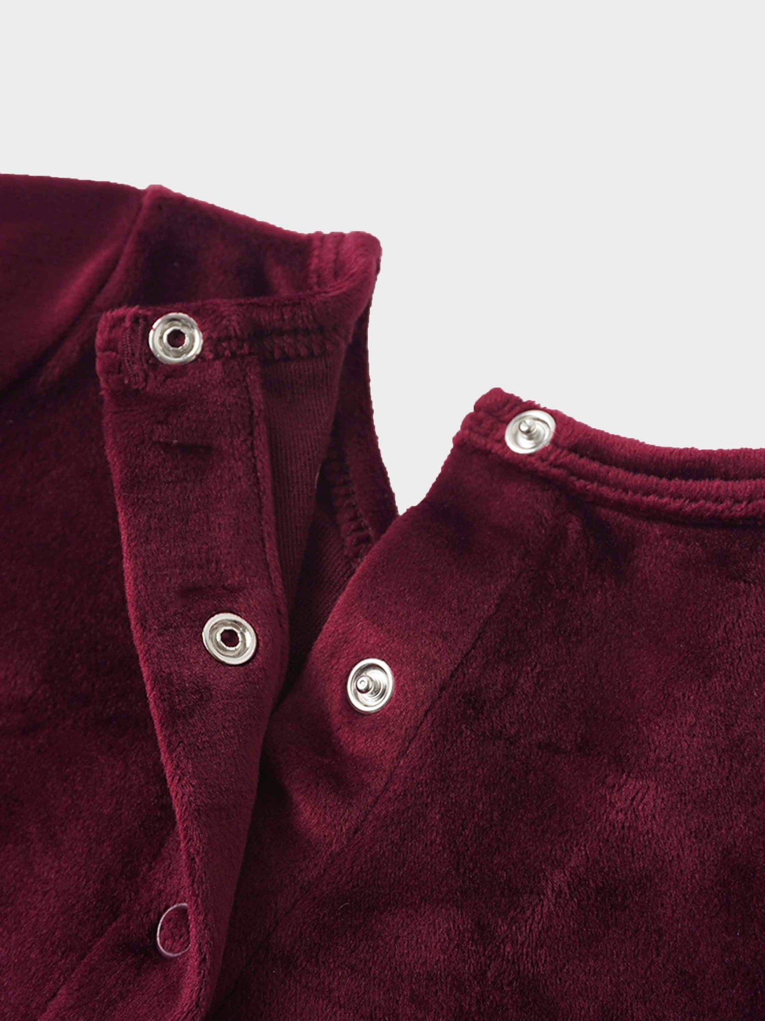 Velour Crossover Stretchy - Burgundy