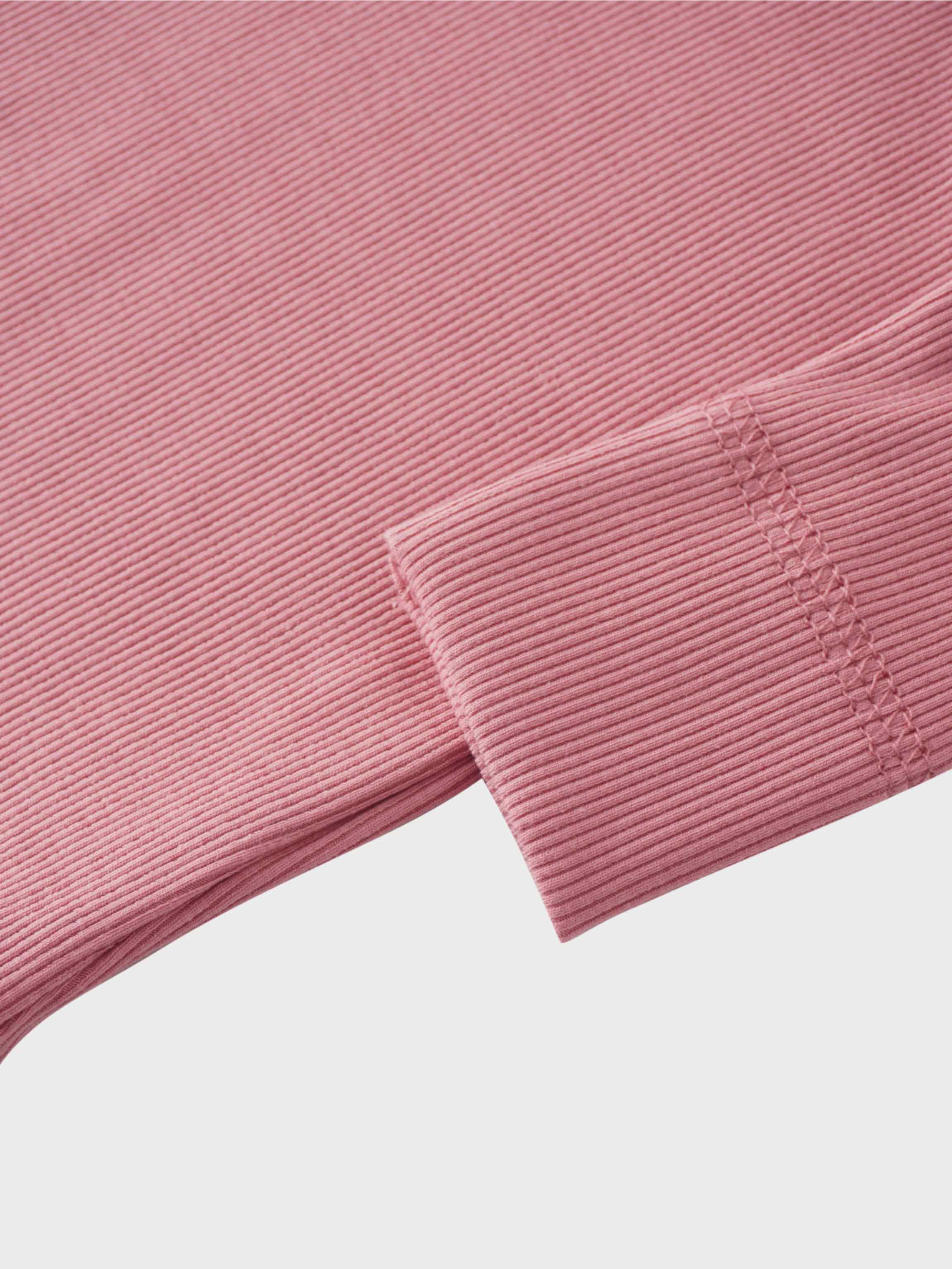 Crossover Thin Ribbed Pajama - Pink