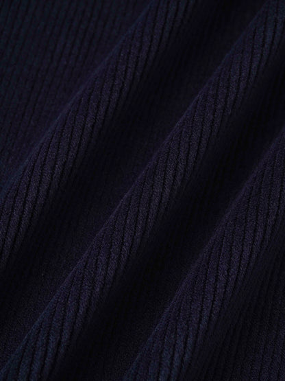 Embroidered Bunny Blanket - Navy