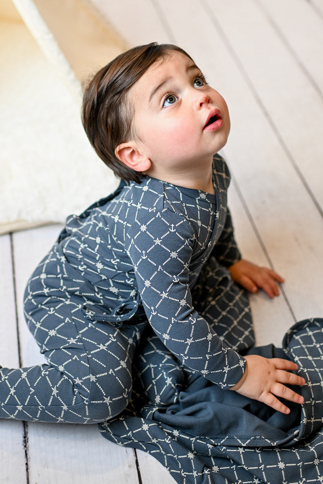 Crossover Anchor Blanket - Navy