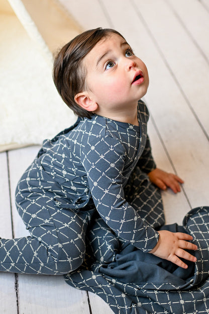 Crossover Anchor Blanket - Navy