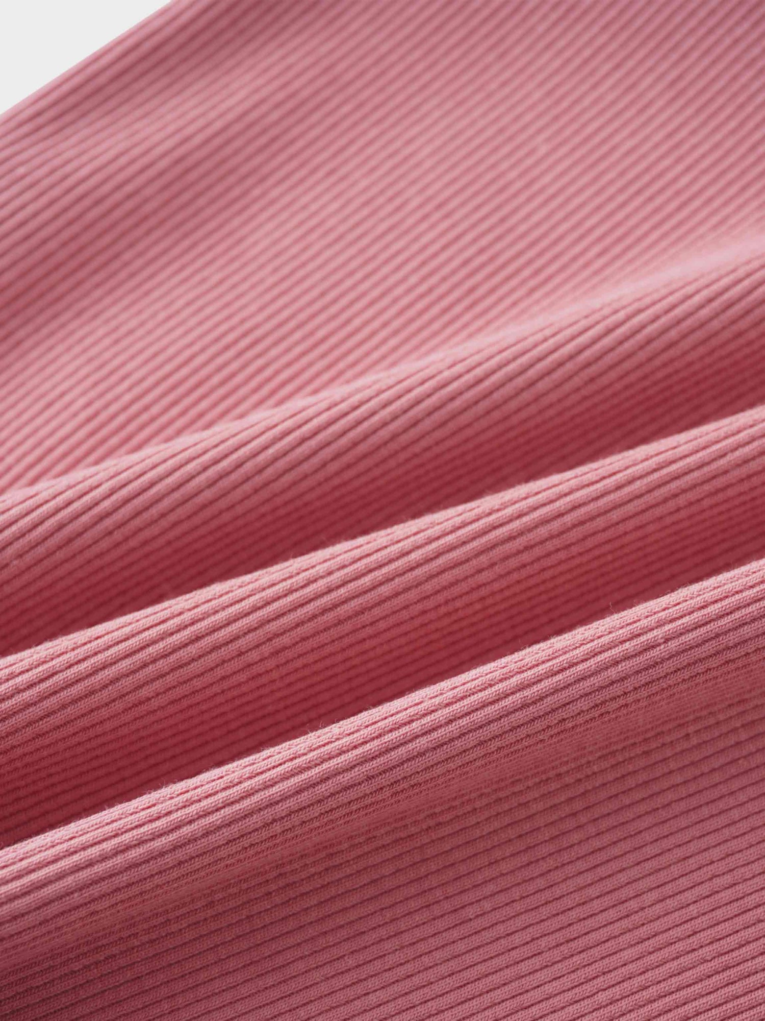 Crossover Thin Ribbed Pajama - Pink