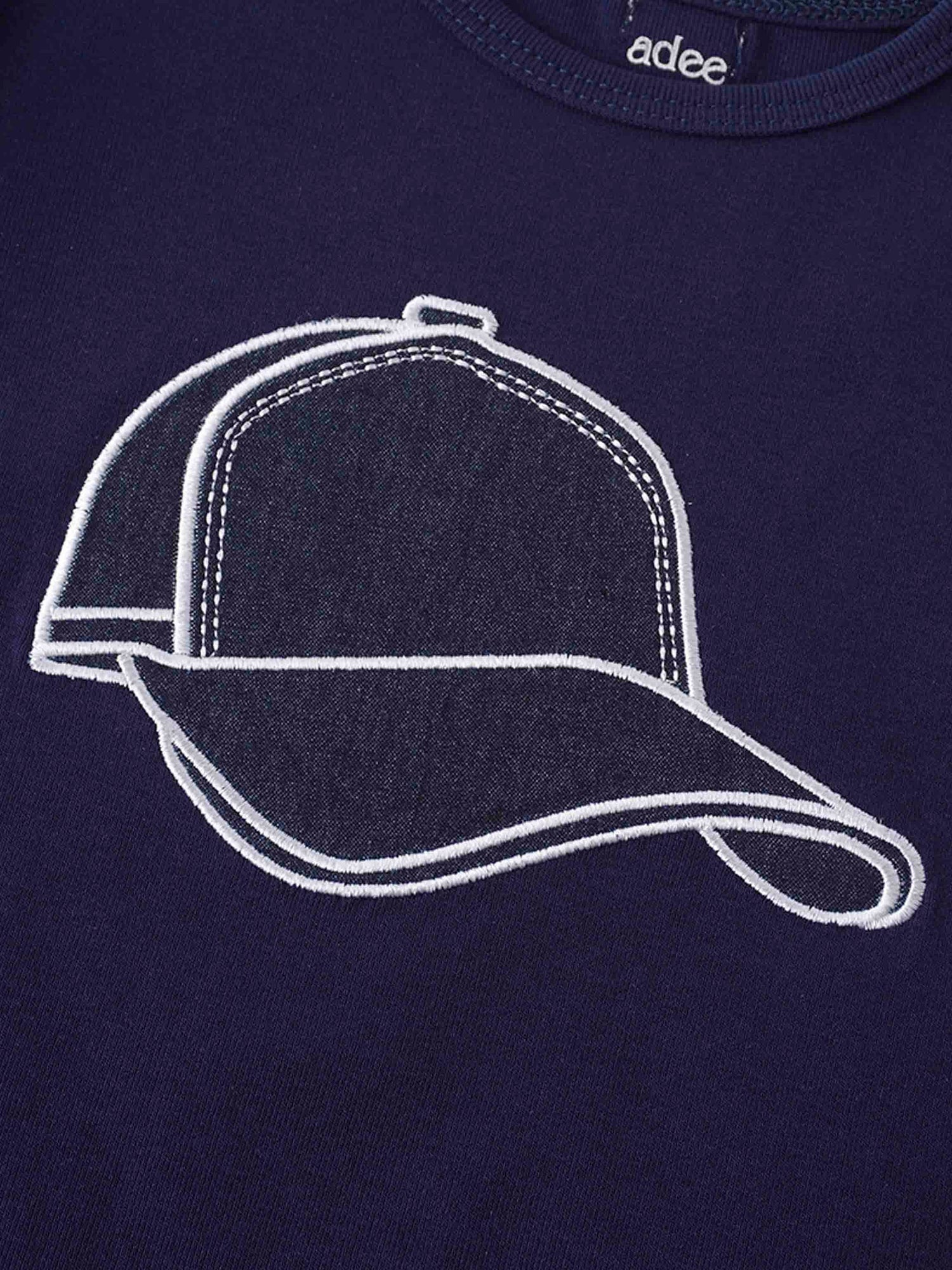 Baseball Cap T-shirt -Navy