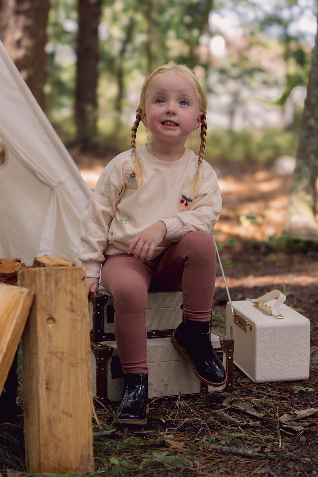 Crochet Patch Sweatshirt