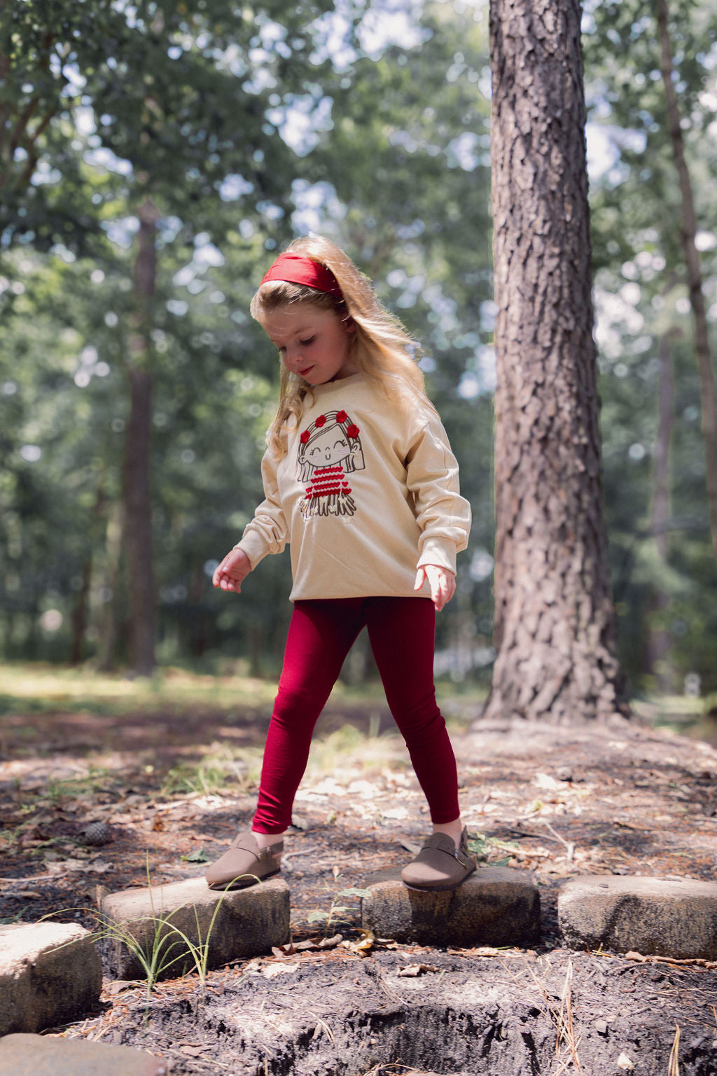 Embroidered Girl Sweatshirt