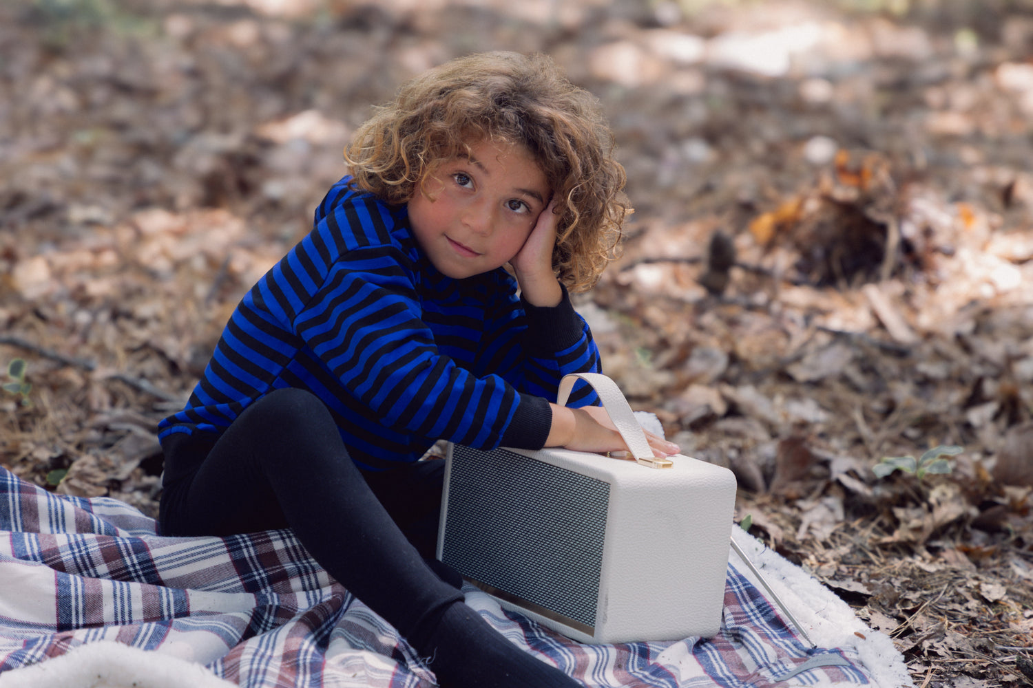 Striped Sweatshirt - Blue &amp; Black