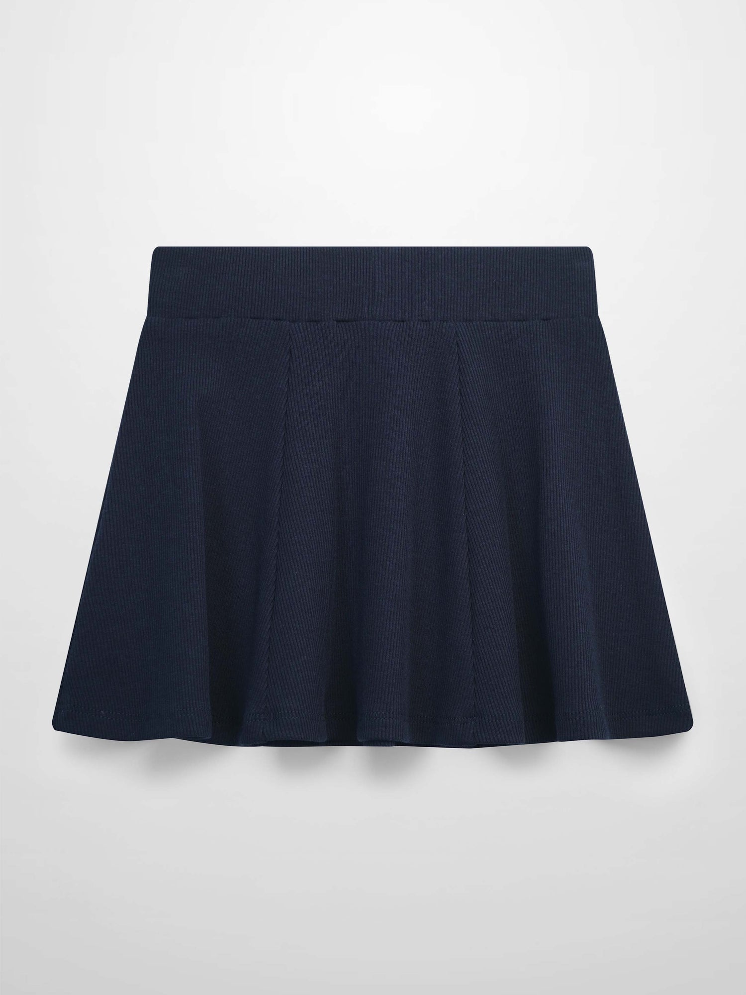 Ribbed Circle Skirt - Navy