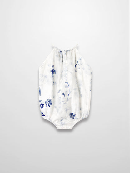 Blue Flower Romper