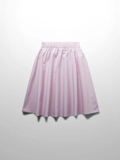 Girls skirt in pink stripes