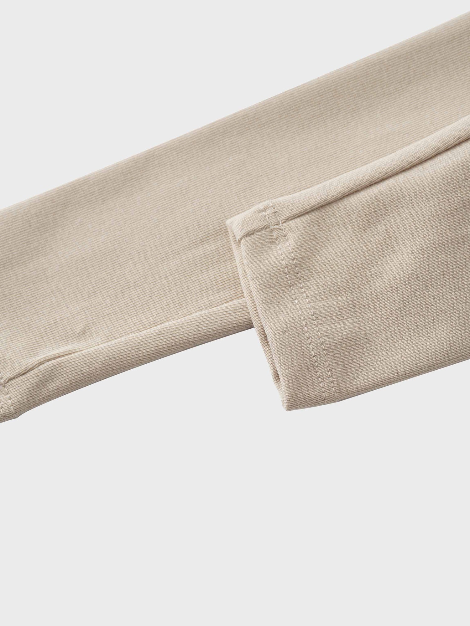 Non Ribbed Leggings - Taupe