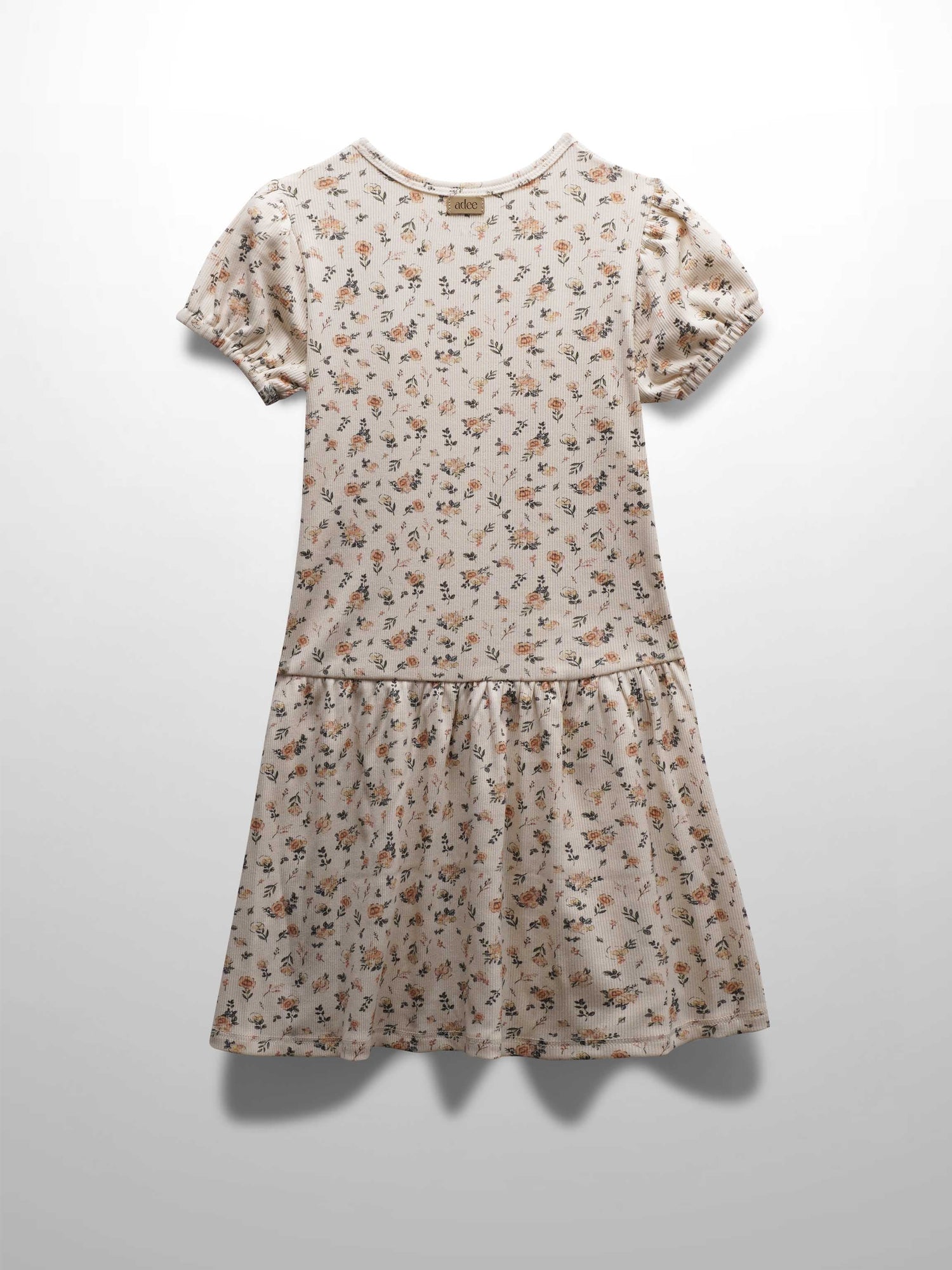 Petit Floral Dress- Short Bubble Sleeve