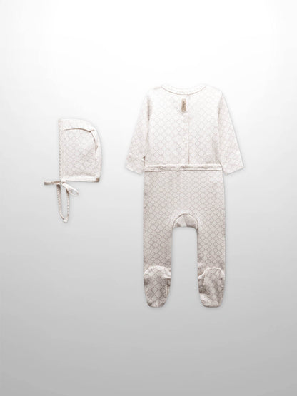 Tendril Vines Stretchy &amp; Bonnet- Rose