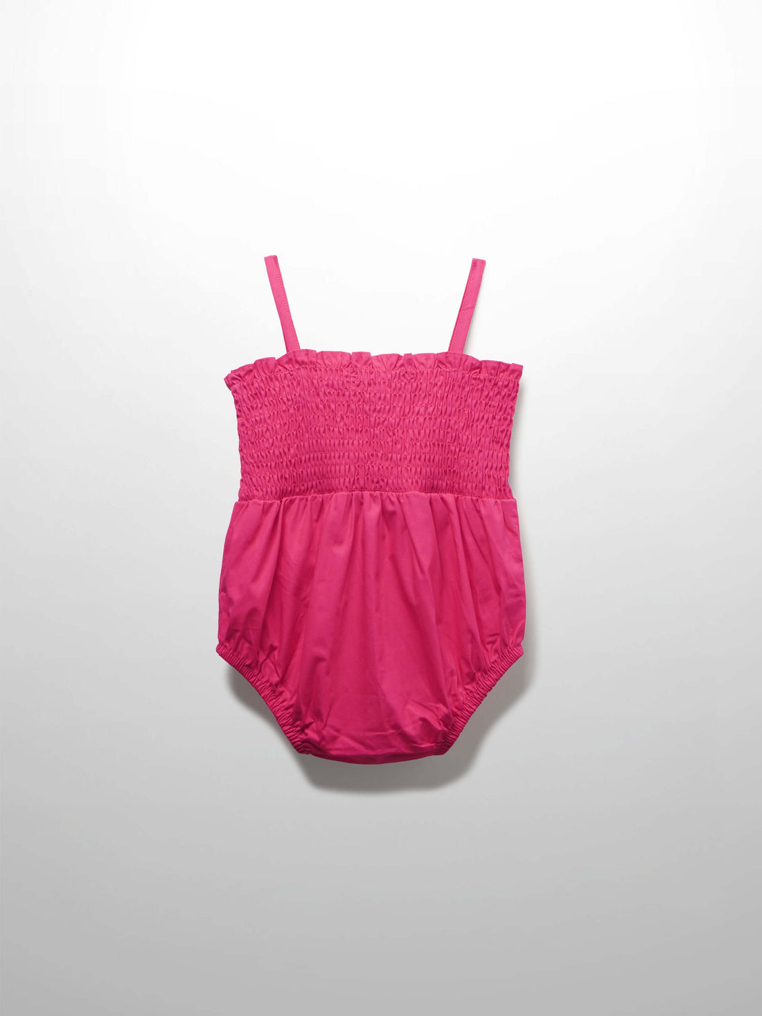 Baby girl pink cotton romper