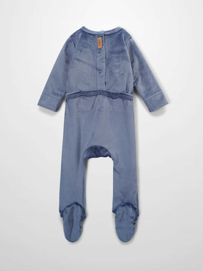 Velour Crossover Stretchy - Slate Blue