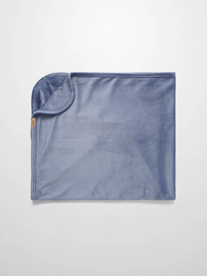 Velour Crossover Blanket - Slate Blue
