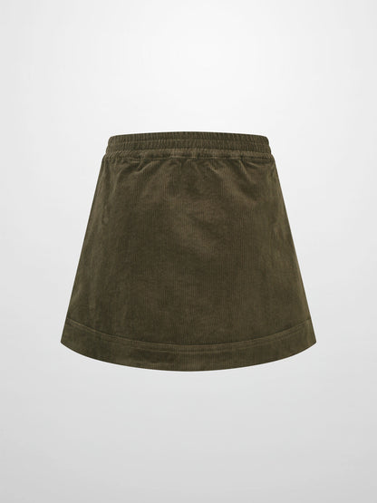 Corduroy Skirt - Green