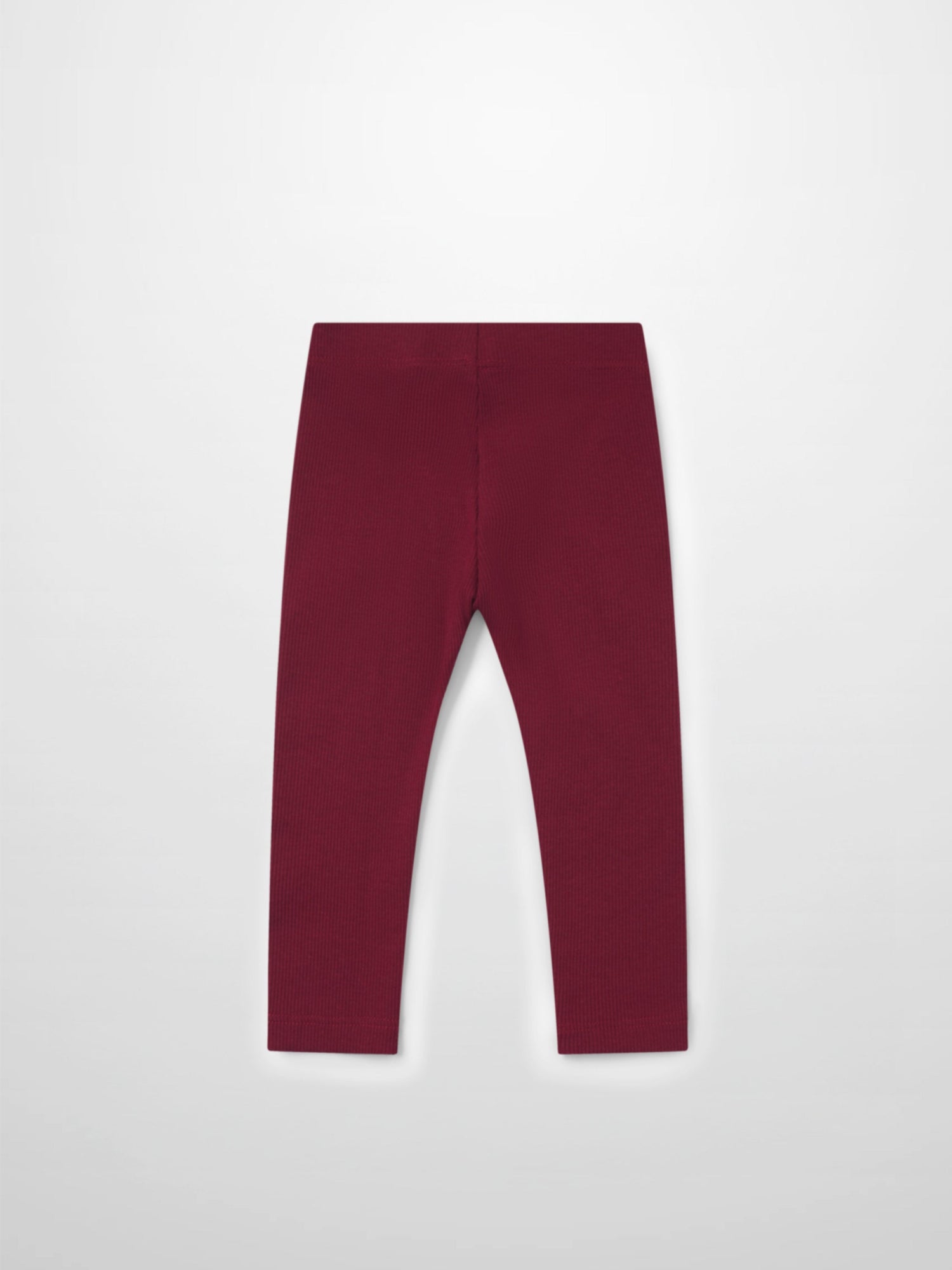 Ribbed Leggings - Burgundy