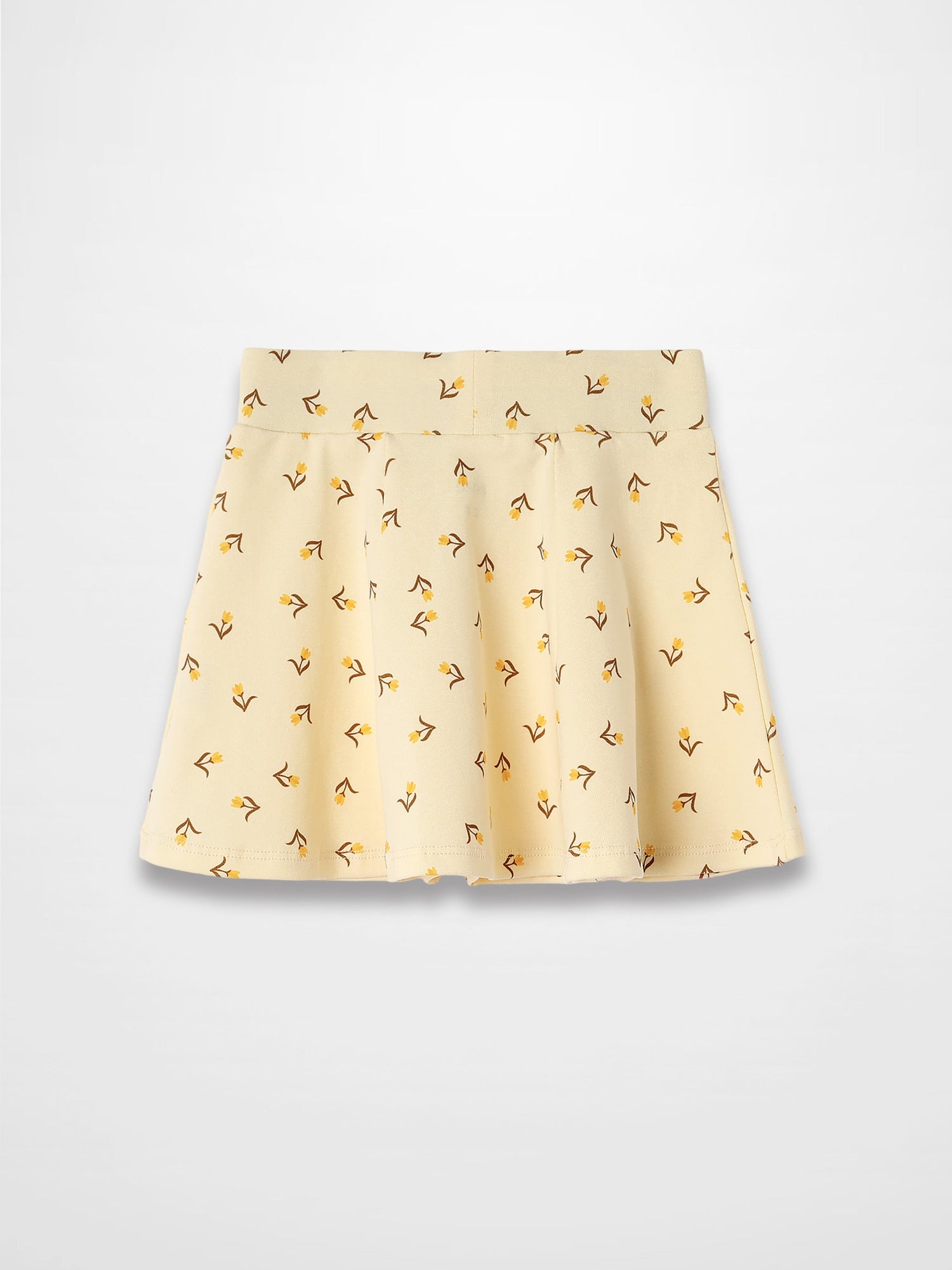 Butter Yellow Tulip 6 Panel Skirt