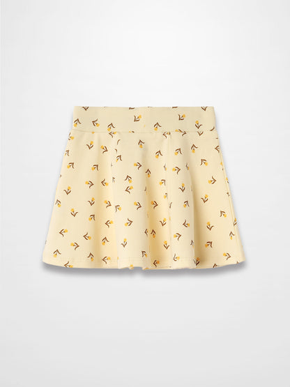 Butter Yellow Tulip 6 Panel Skirt