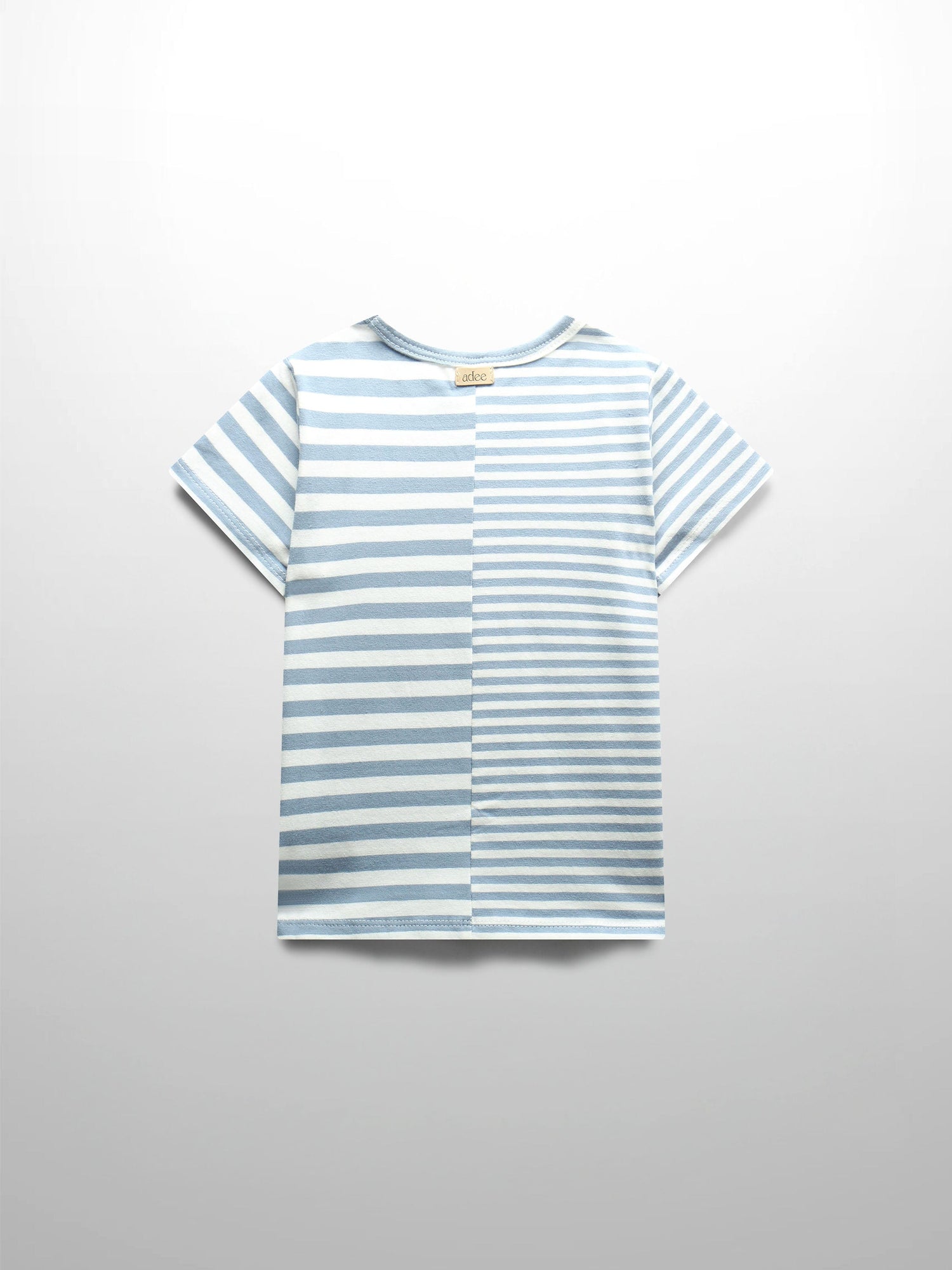 Striped Boxy T-shirt Short Sleeves