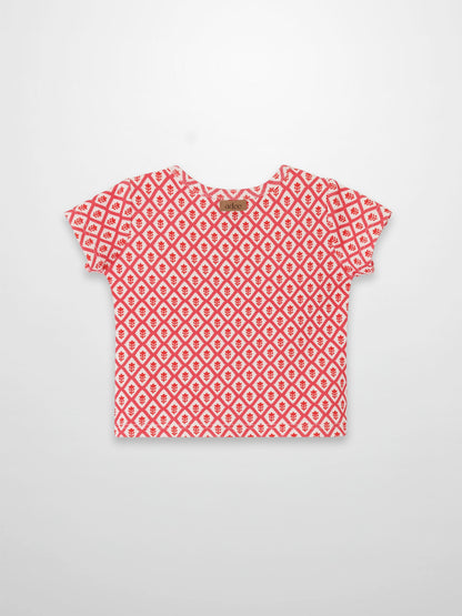 Diamond Flower T-Shirt - Short Sleeve