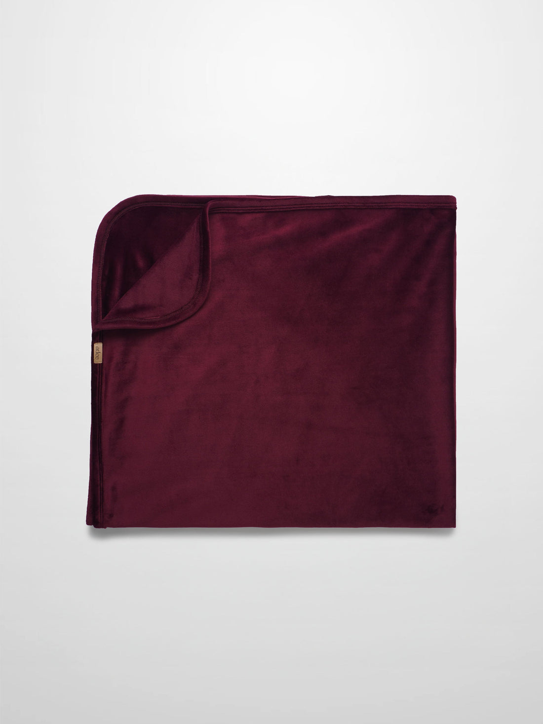 Velour Crossover Blanket - Burgundy